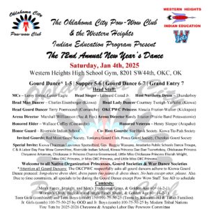 The 72nd Annual New Year's Dance OKC Pow Wow Club 2025