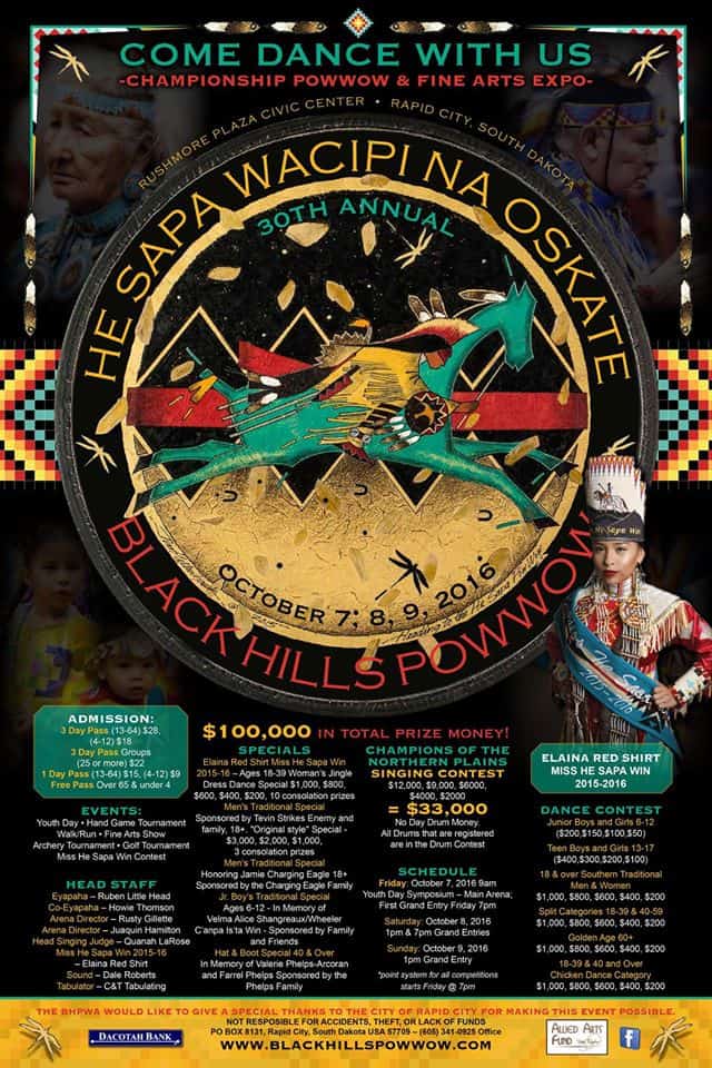30th Annual Black Hills Powwow Pow Wow Calendar