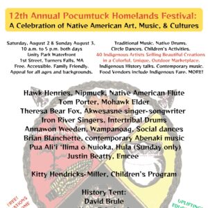 12th Annual Pocumtuck Homelands Festival: A Celebration of Native American Art, Music and Cultures 2025