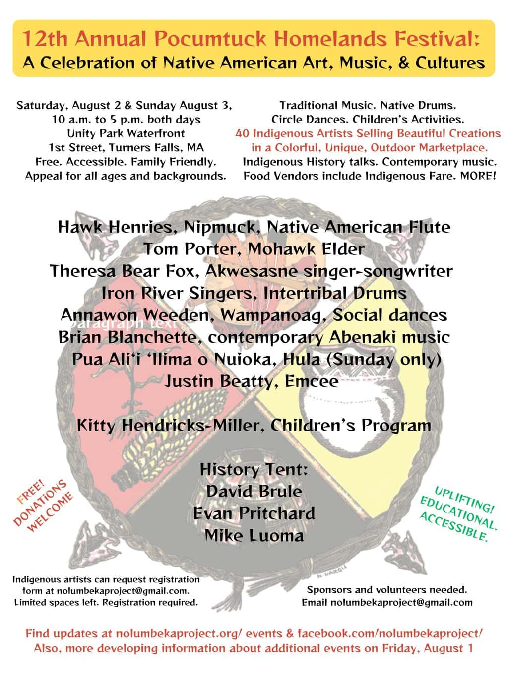12th Annual Pocumtuck Homelands Festival: A Celebration of Native American Art, Music and Cultures 2025