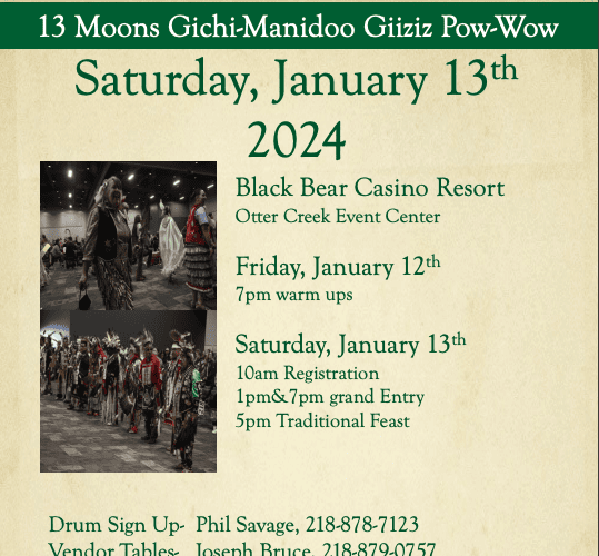 13 Moons Gichi-Manidoo Giizis Pow Wow 2024