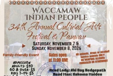 34th Annual Waccamaw Indian People Cultural Arts Festival & Pauwau 2026