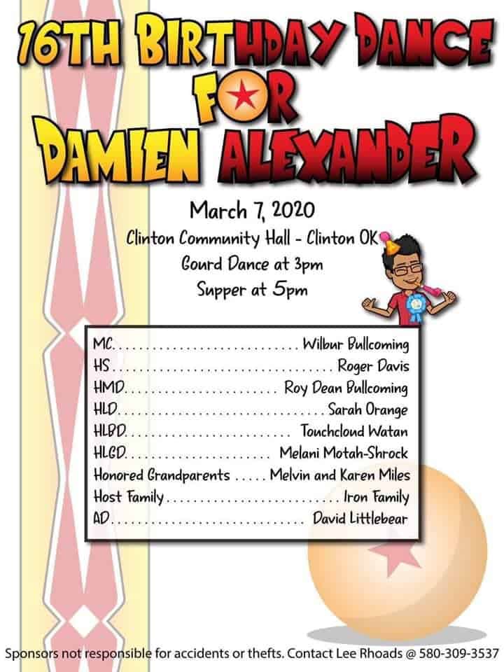 16th Birthday Dance for Damien Alexander