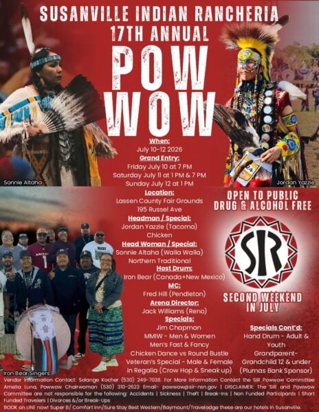 Susanville Indian Rancheria 17th Annual Pow Wow 2026