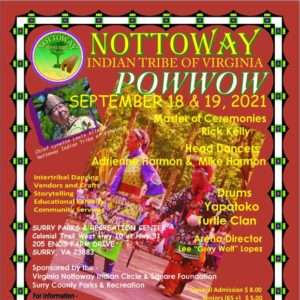 Nottoway Indian Tribe of Virginia Pow Wow 2021 **VIRTUAL**