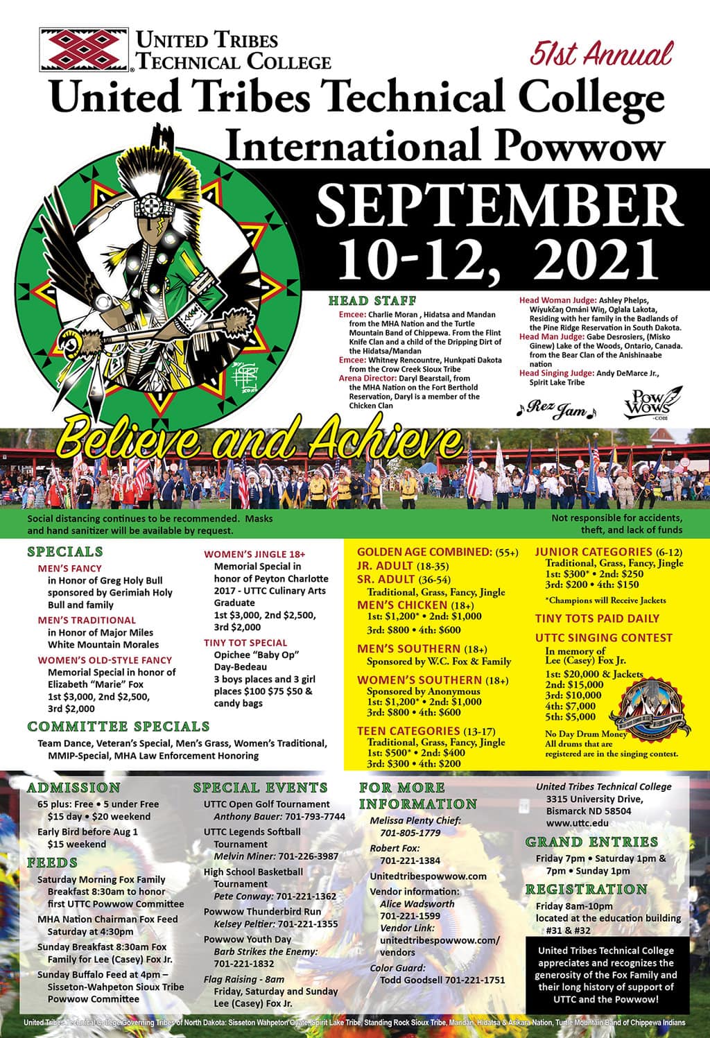 51st Annual United Tribes Technical College International Pow Wow 2021
