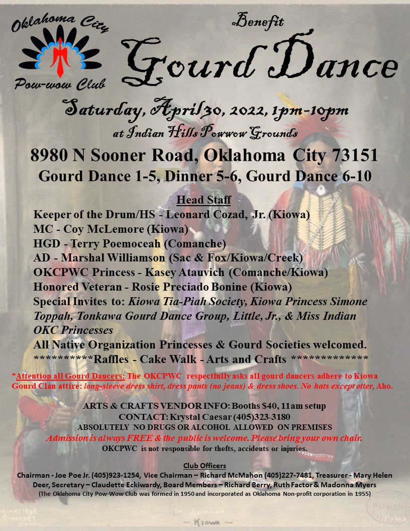 Oklahoma City Pow Wow Club All Gourd Dance Benefit