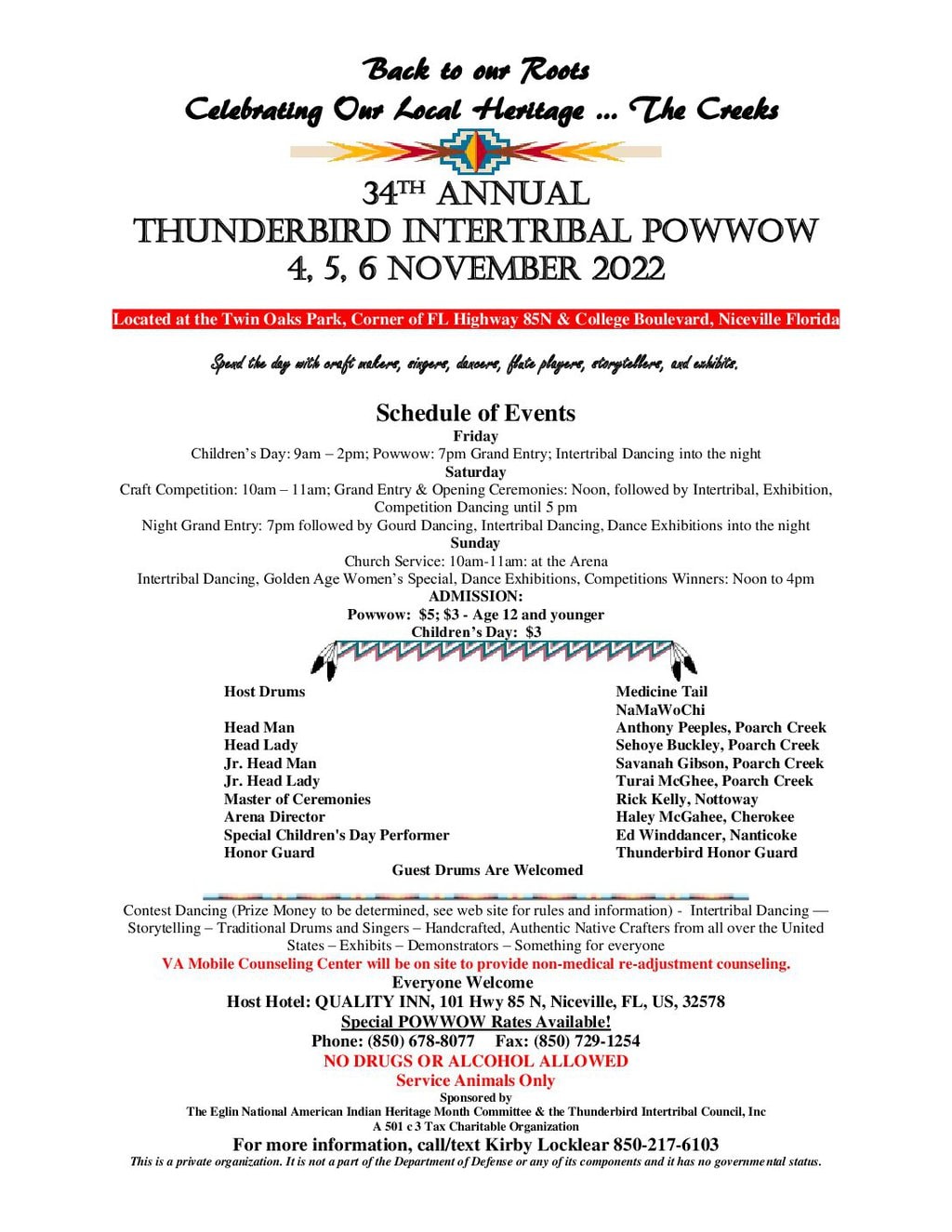 34th Annual Thunderbird Intertribal Pow Wow 2022