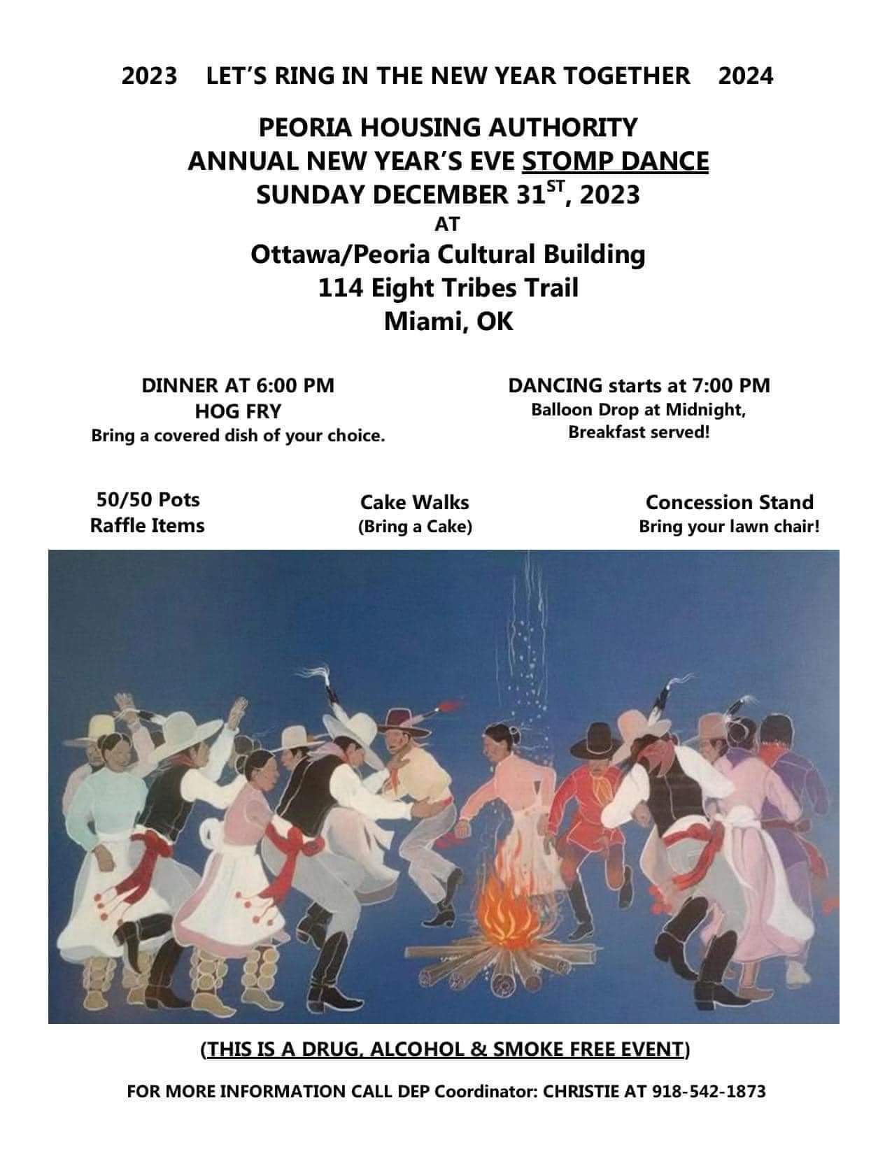 Peoria Housing Authority Annual New Year's Eve Stomp Dance 2023