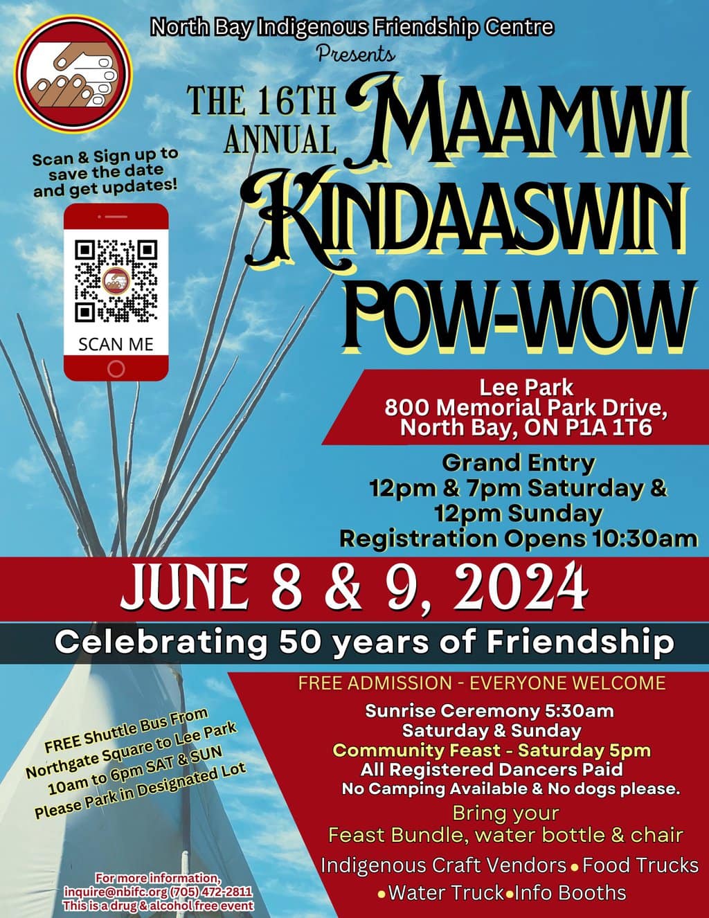 16th Annual Maamwi Kindaaswin Pow Wow 2024