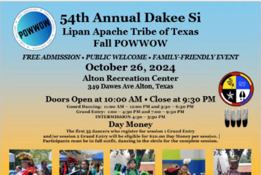 54th Annual Lipan Apache Tribe of Texas October Pow Wow 2024