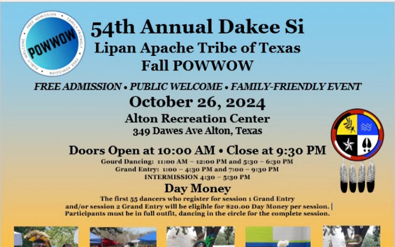 54th Annual Lipan Apache Tribe of Texas October Pow Wow 2024