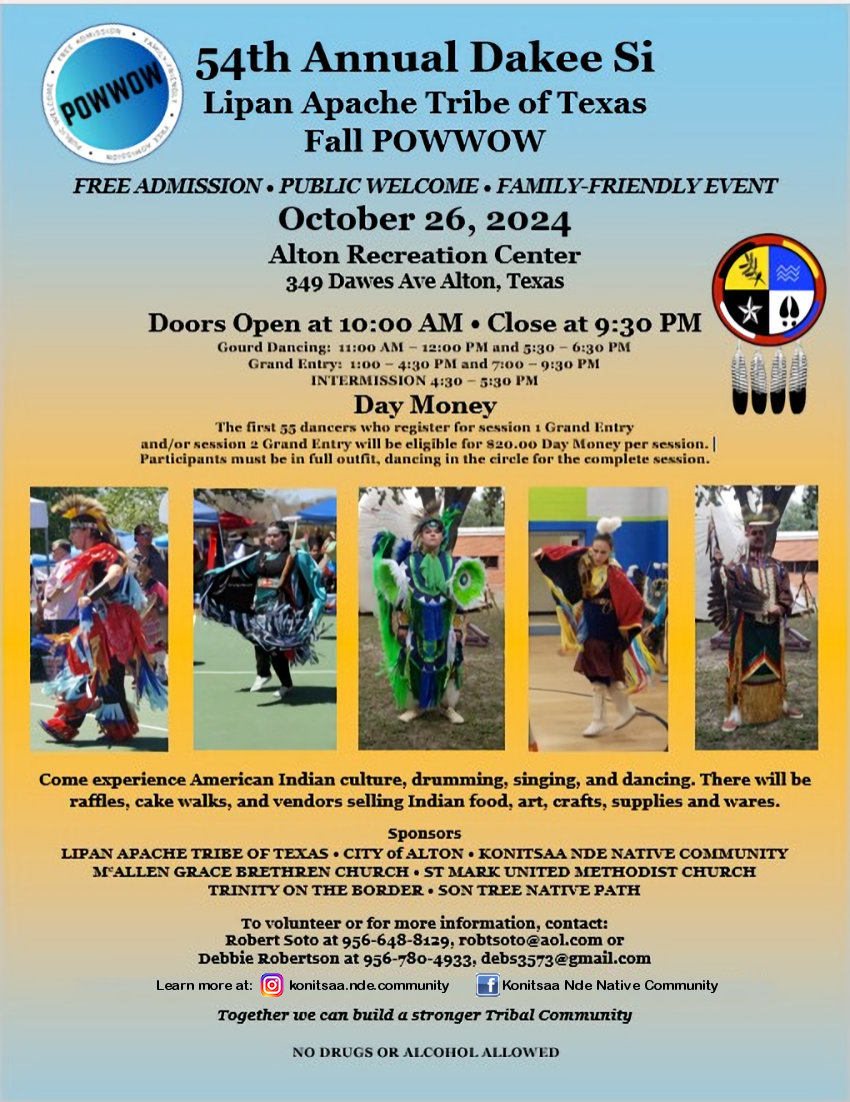 54th Annual Lipan Apache Tribe of Texas October Pow Wow 2024