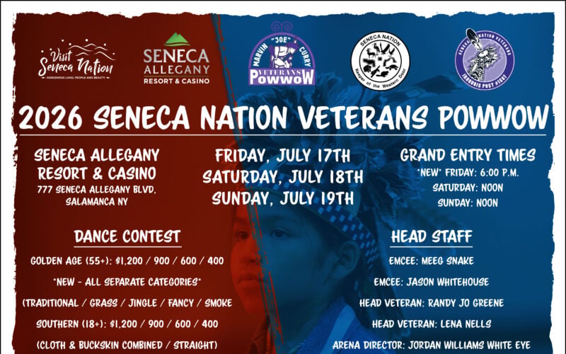 Marvin Joe Curry Seneca Veterans Pow Wow 2026