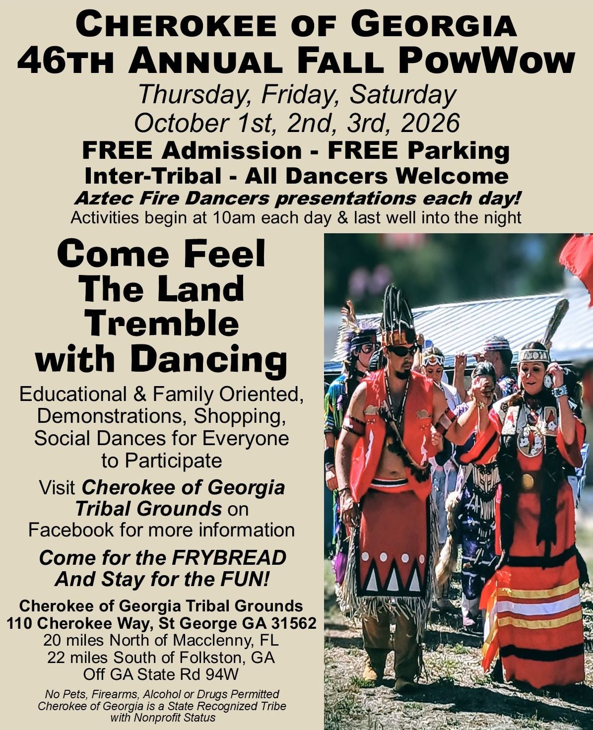 Cherokee of Georgia 45th Annual Fall Pow Wow 2026