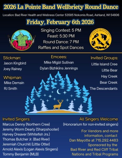 2026 La Pointe Band Wellbriety Round Dance