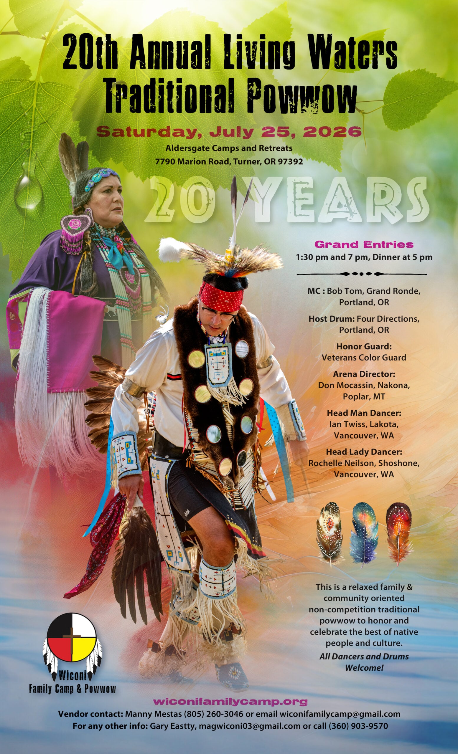Wiconi 20th Annual Living Waters Pow Wow 2026