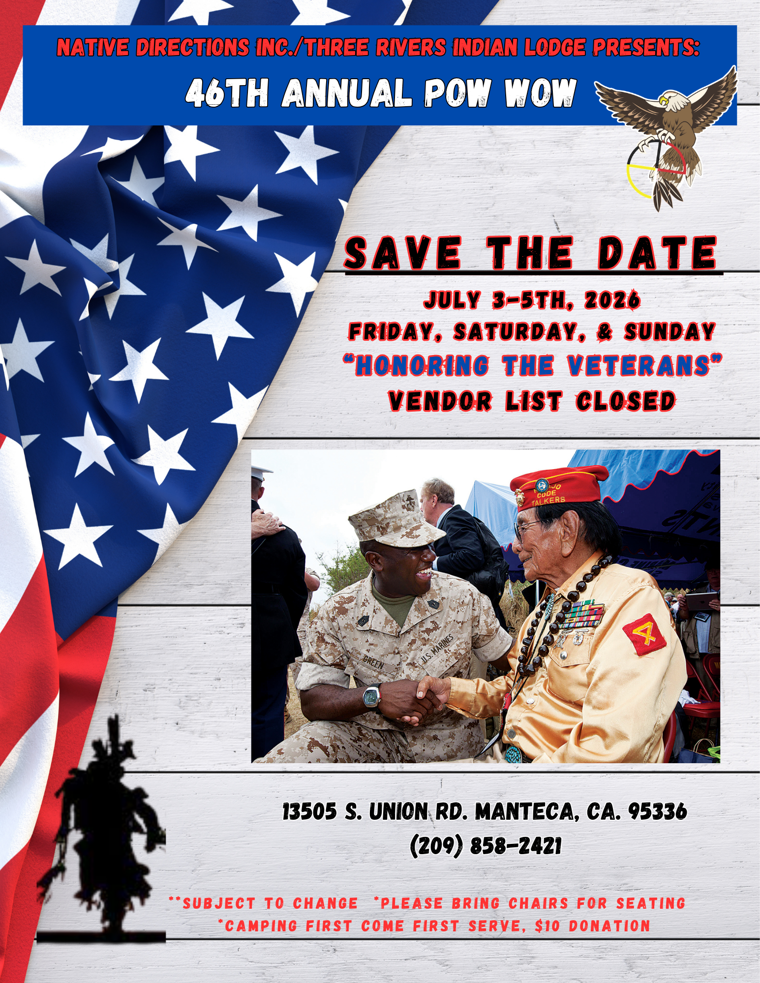 Native Directions Inc. Presents: Three Rivers Indian Lodge 46th Annual Pow Wow 2026