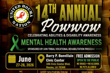 United Houma Nation 14th Annual Celebrating Abilities/Disabilities Awareness Pow Wow 2026