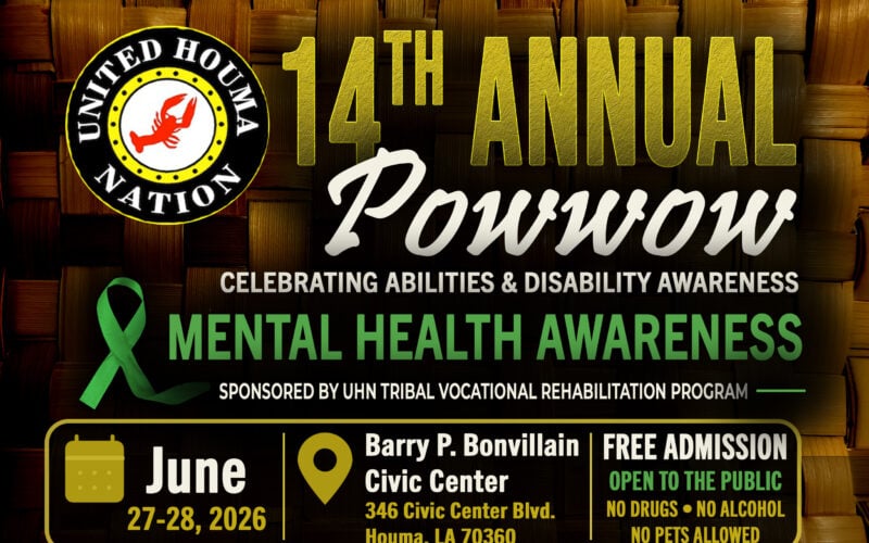 United Houma Nation 14th Annual Celebrating Abilities/Disabilities Awareness Pow Wow 2026