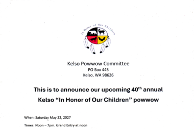 In Honor of Our Children Annual Pow Wow 2027