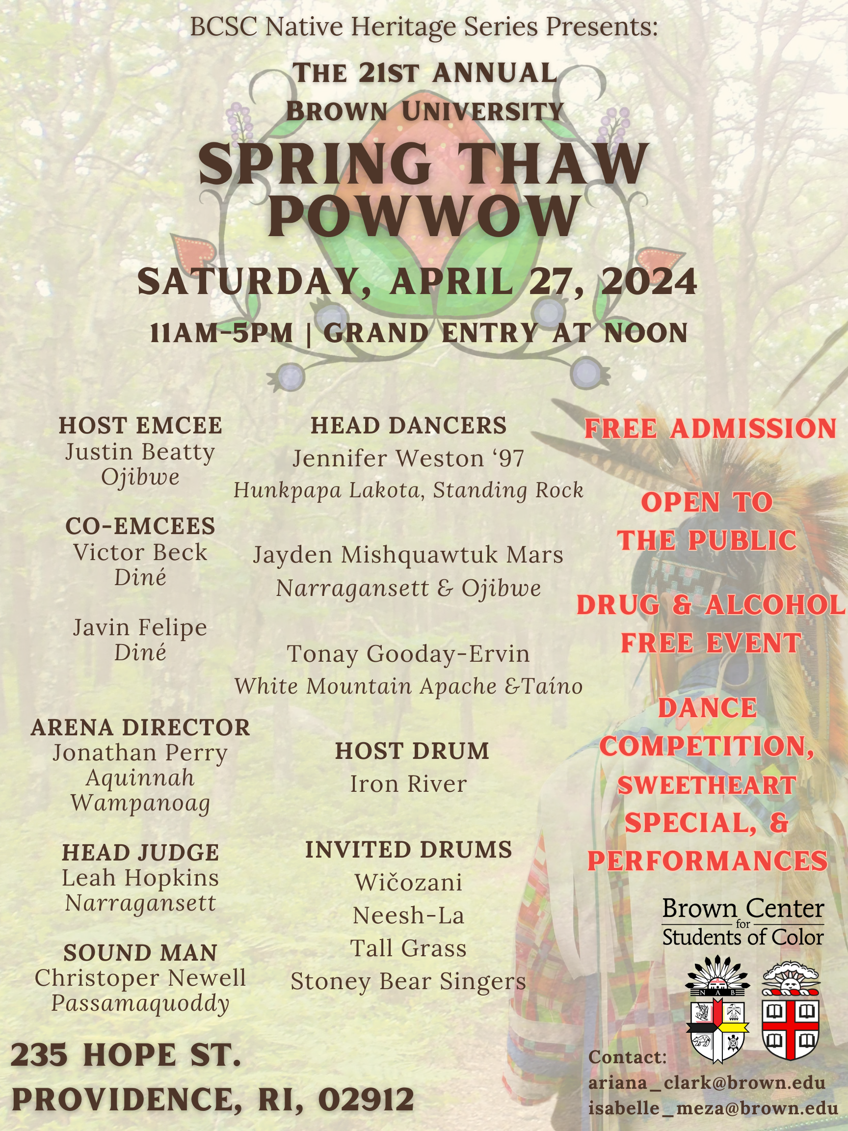 21st Brown University Annual Spring Thaw Pow Wow 2024
