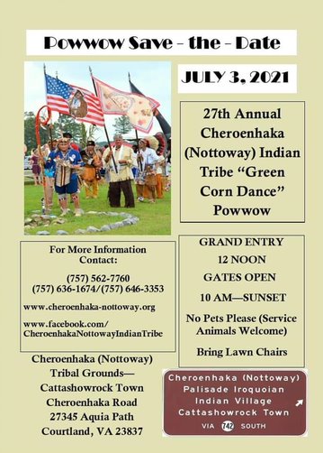 27th Annual Cheroenhaka (Nottoway) Indian Tribe "Green Corn Dance" Powwow