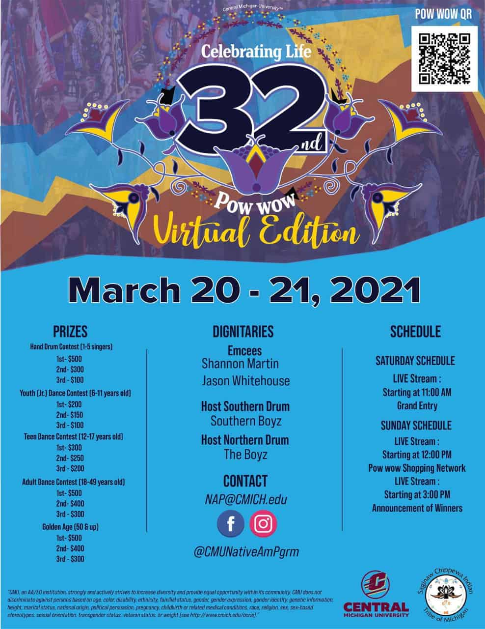 32nd Annual Central Michigan University Celebrating Life Powwow - Virtual Edition