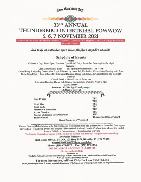 33rd Annual Thunderbird Intertribal Powwow