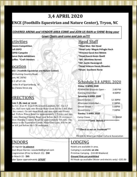 42nd Annual AICA Spring Powwow – Pow Wow Calendar