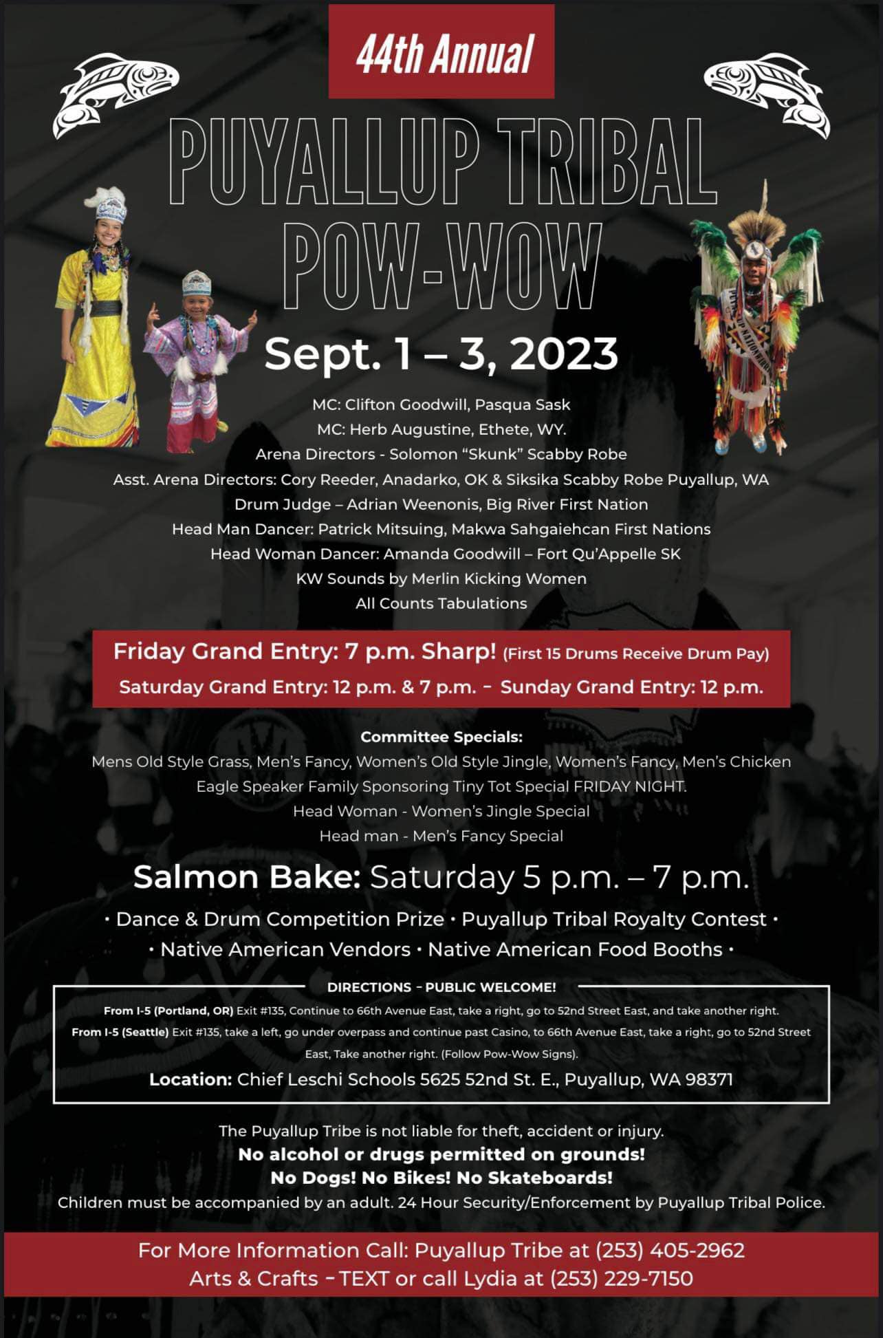 44th Annual Puyallup Tribal Pow Wow 2023 Pow Wow Calendar