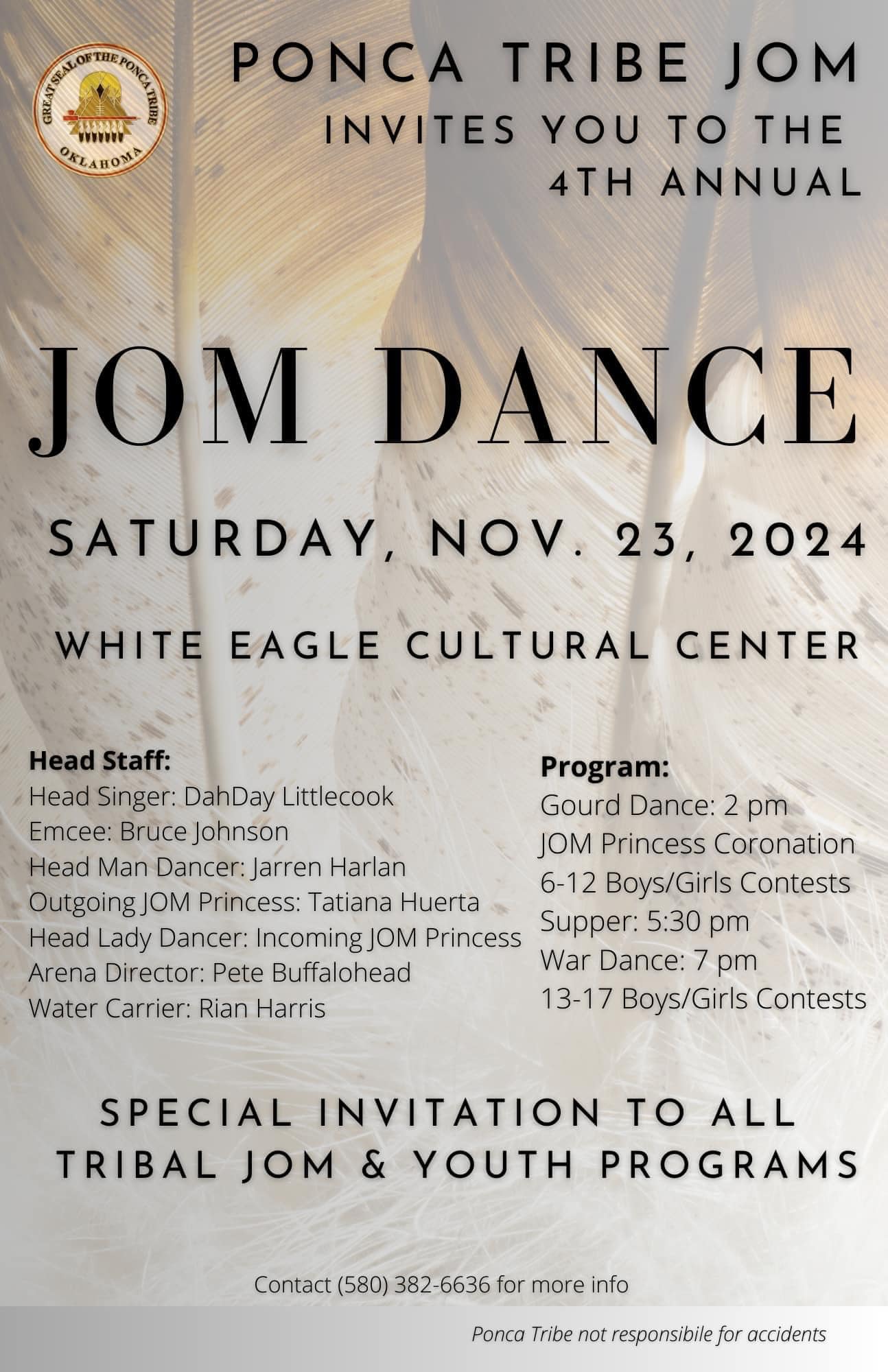 Ponca Tribe JOM 4th Annual JOM Dance 2024