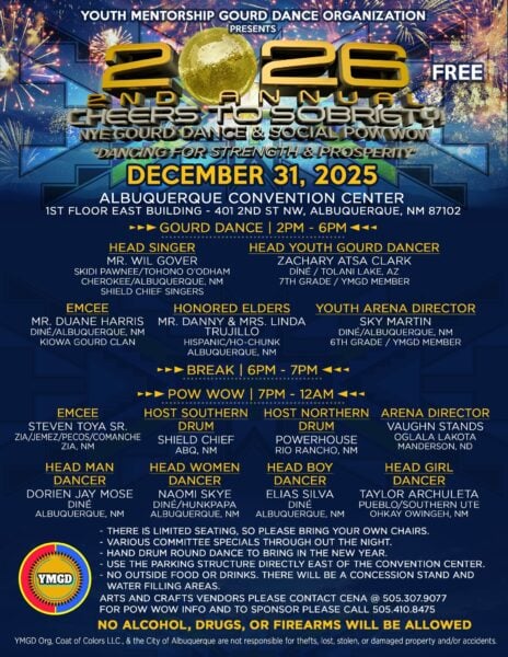 2nd Annual Cheers to Sobriety NYE Gourd Dance & Social Pow Wow 2025