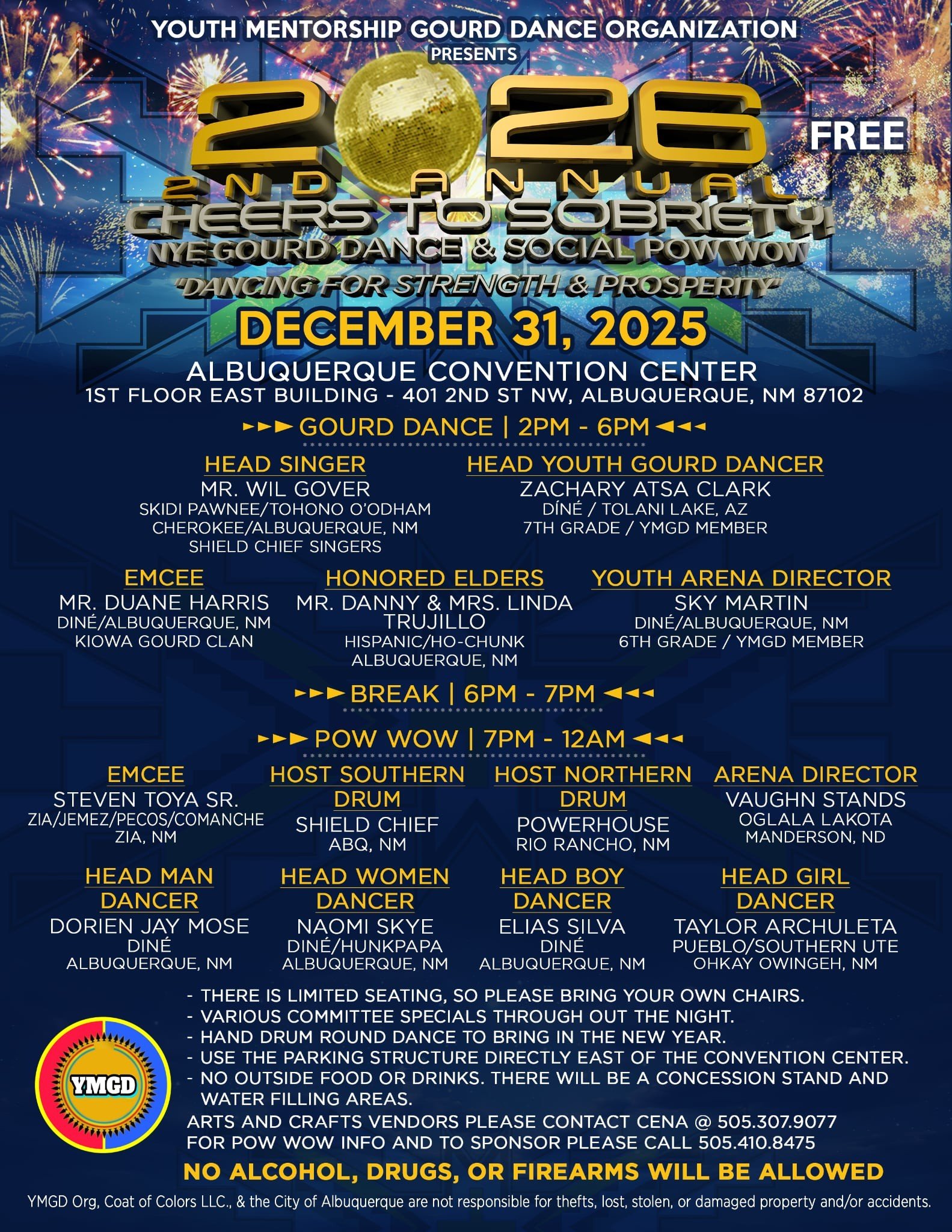 2nd Annual Cheers to Sobriety NYE Gourd Dance & Social Pow Wow 2025