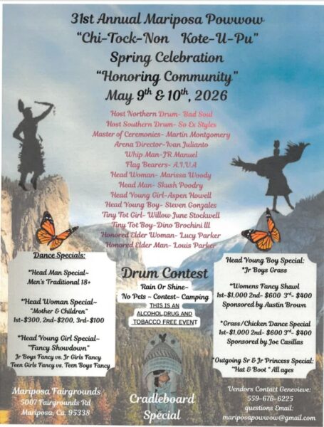 31st Annual Mariposa Pow Wow 2026