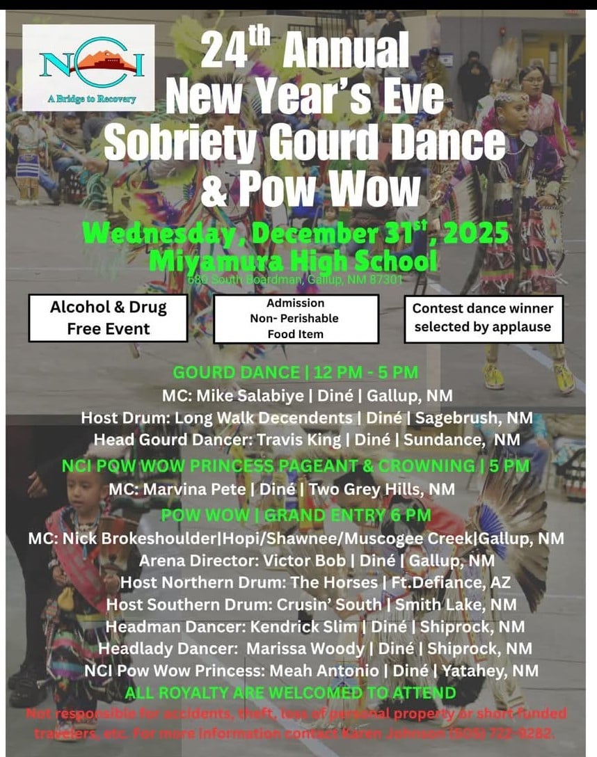 24th Annual NCI New Year's Eve Sobriety Gourd Dance and Pow Wow 2025