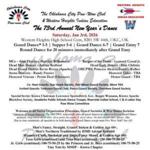 The 73rd Annual New Year's Dance OKC Pow Wow Club 2026