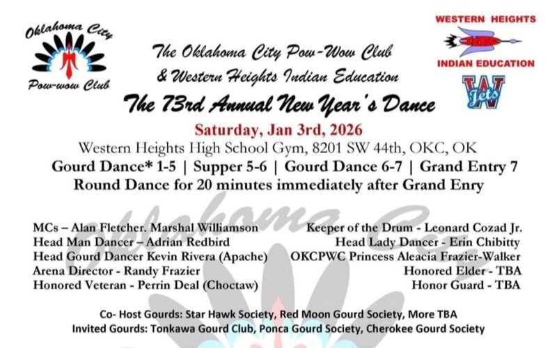 The 73rd Annual New Year’s Dance OKC Pow Wow Club 2026