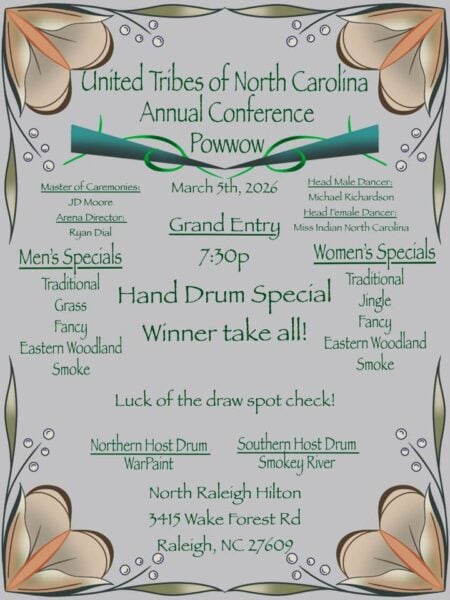 United Tribes of North Carolina Annual Conference Pow Wow 2026