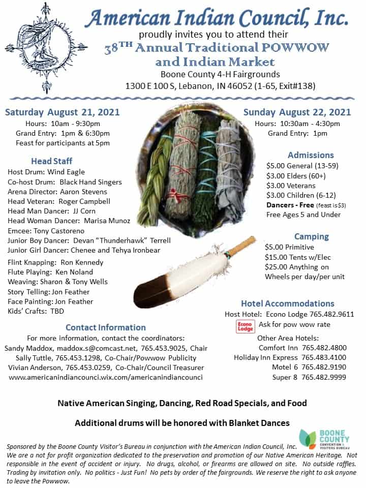 American Indian Council, Inc. 38TH Annual Traditional Pow Wow 2021