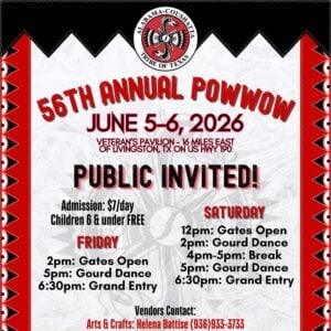Alabama Coushatta 56th Annual Pow Wow 2026