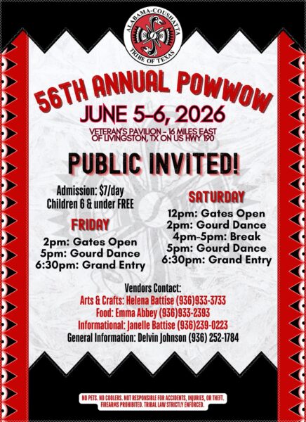 Alabama Coushatta 56th Annual Pow Wow 2026