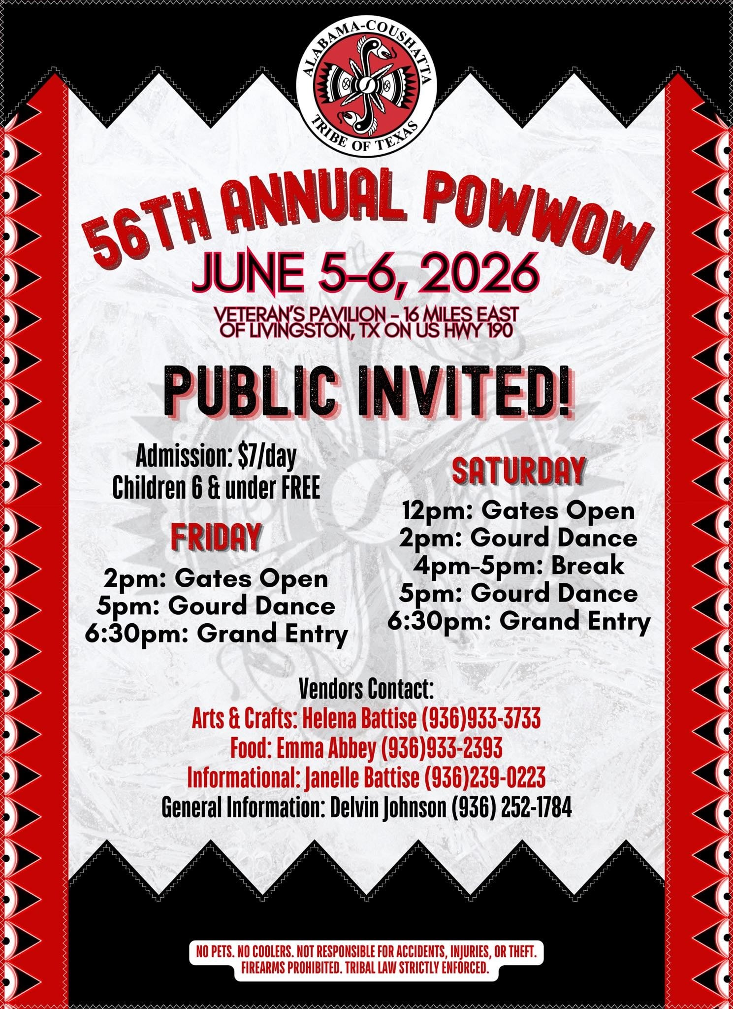 Alabama Coushatta 56th Annual Pow Wow 2026