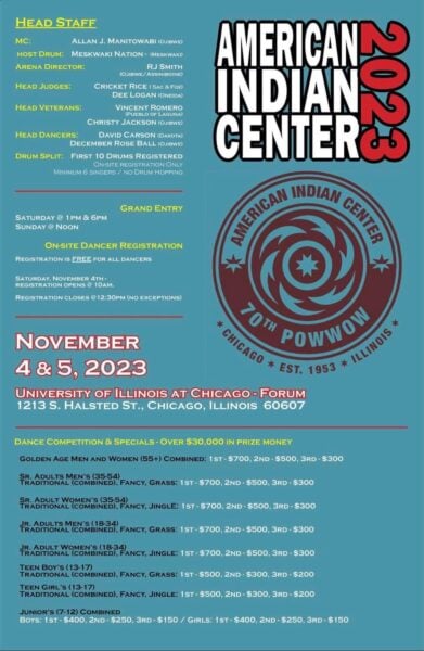 American Indian Center Pow Wow – Chicago – 2023