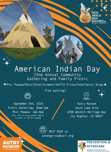 American Indian Day  23rd Annual Community  Gathering and Family Picnic 2024