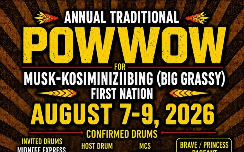 Musk-kosiminiziibing (Big Grassy River) Traditional Pow Wow 2026