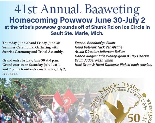 41st Annual Baaweting Homecoming Pow Wow 2023