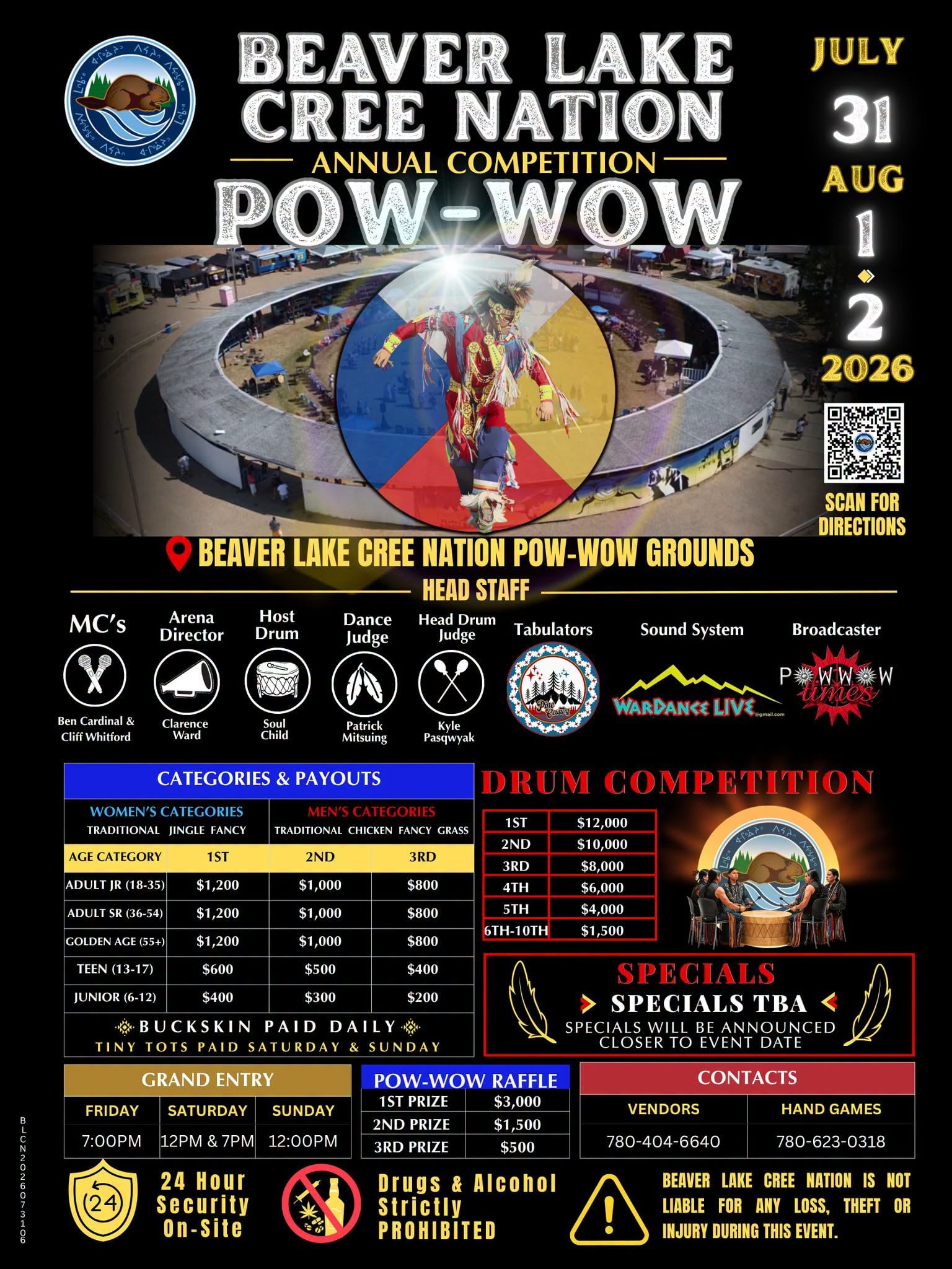Beaver Lake Cree Nation Competition Pow Wow 2026