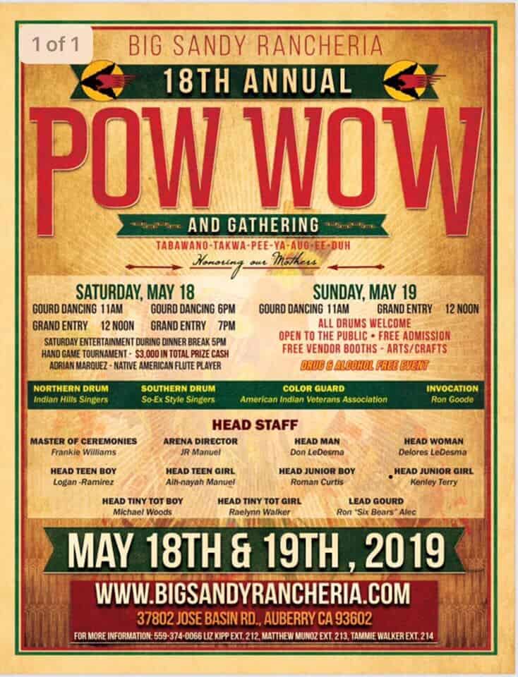 Big Sandy Rancheria 18th Annual Pow Wow and Gathering (2019)