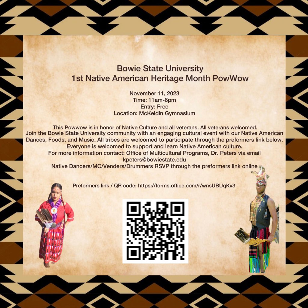 Bowie State University 1st Native American Heritage Pow Wow 2023